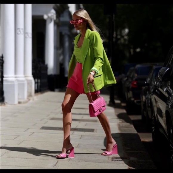 Zara Lime Green Blazer - Picture 5 of 11